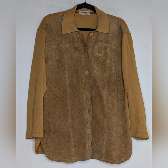 Vintage Burberry 1970s Men's SuedeSHOOTING SHIRT RareBurberrys Of London